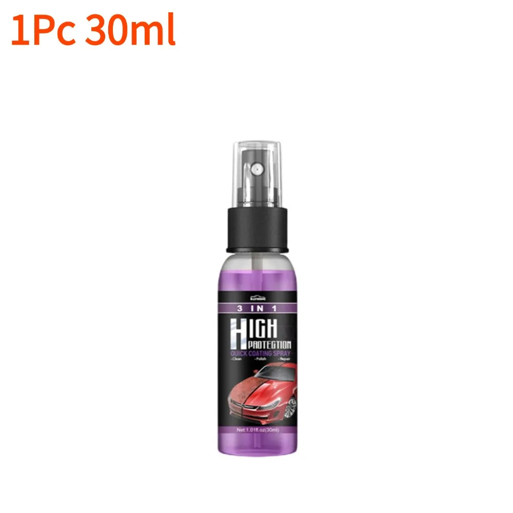 Spray Céramique Voiture 3 en 1 – Nettoyage, Protection Nano & Brillance Haute Définition | Detailing Auto