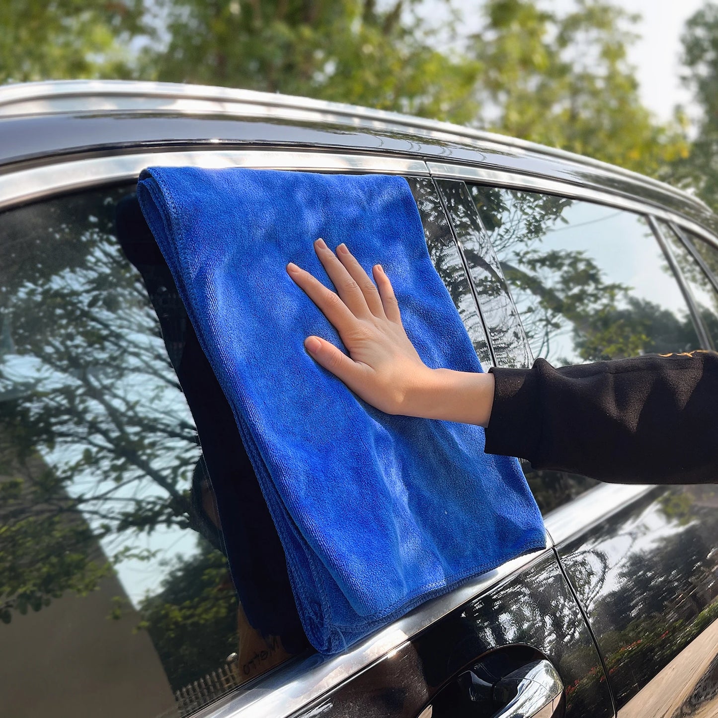 Chiffon Microfibre Detailing Auto - BLEU/GRIS