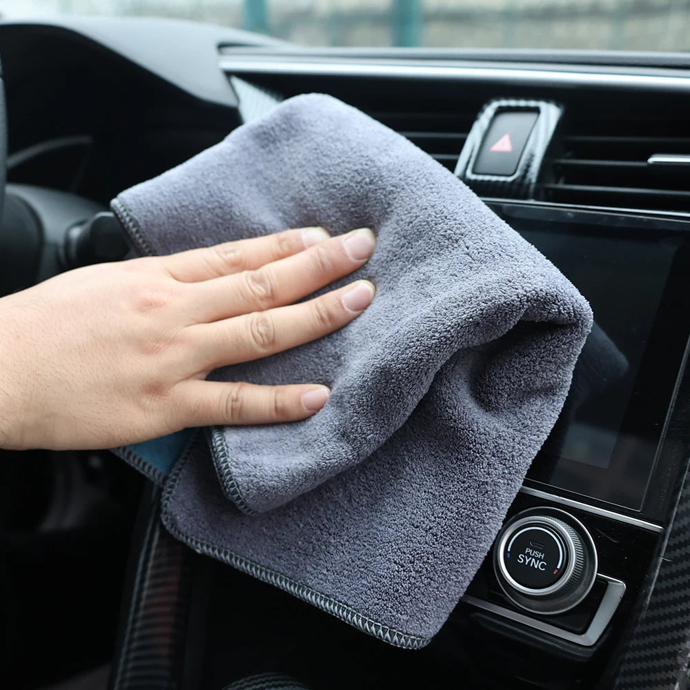 Chiffon Microfibre Detailing Auto - BLEU/GRIS - Différentes tailles